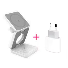 Estación de Carga Magnética 3 en 1 – iPhone, Apple Watch y AirPods